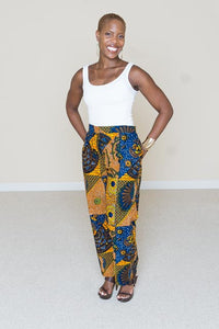 Vintage African Print Pants - Bernice