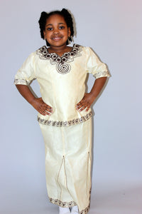 brocade 2 piece skirt set - Maria