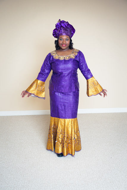 Cotton brocade skirt set - Maxine VILLAGE BOUTIQUE: Designer African Clothing Cotton brocade skirt set - Maxine VILLAGE BOUTIQUE: Designer African Clothing