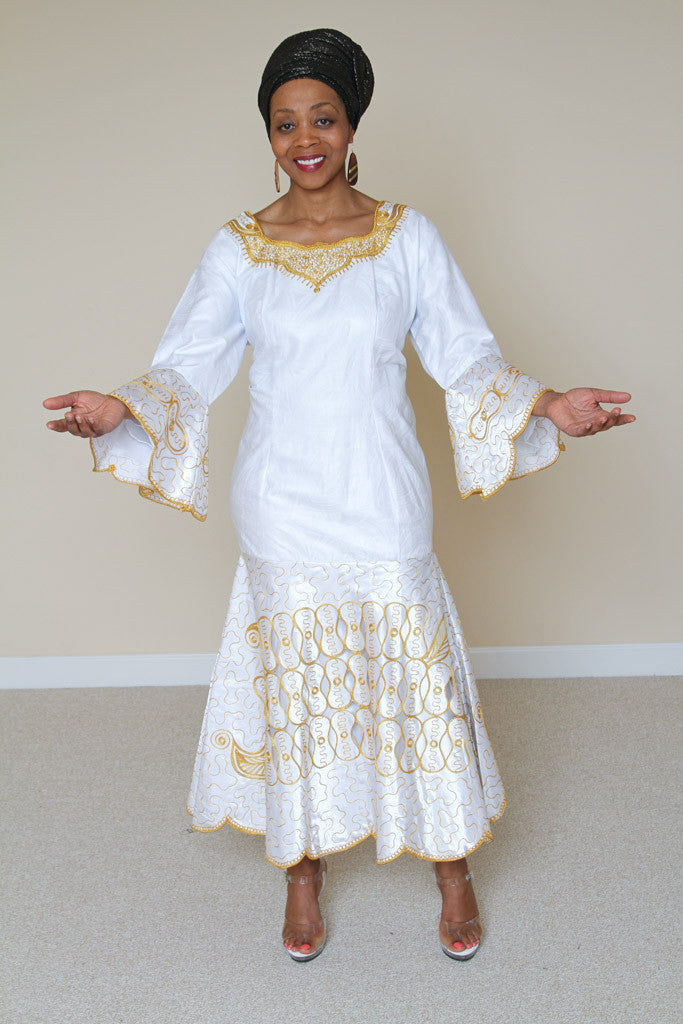 Cotton brocade dress VILLAGE BOUTIQUE: Designer African Clothing Cotton brocade dress VILLAGE BOUTIQUE: Designer African Clothing