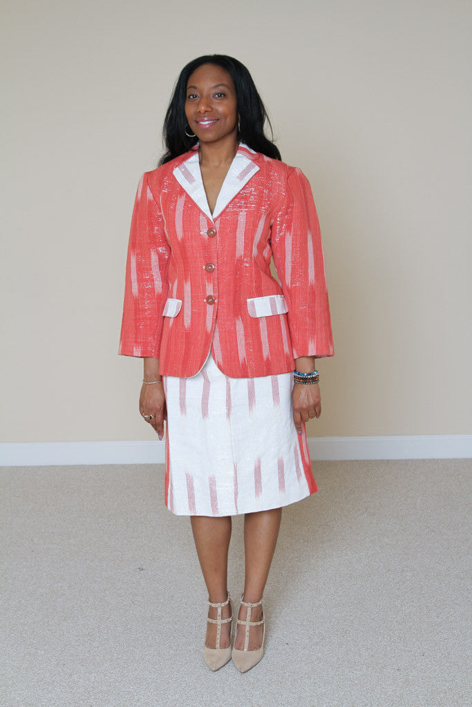Woven cloth skirt set