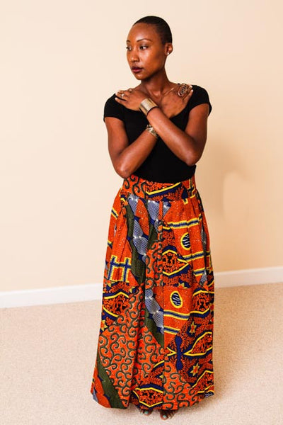 African Print Skirt - Kalisha – VILLAGE BOUTIQUE: Designer African