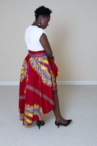 2-n-1 Dashiki Print Skirt- Kyla