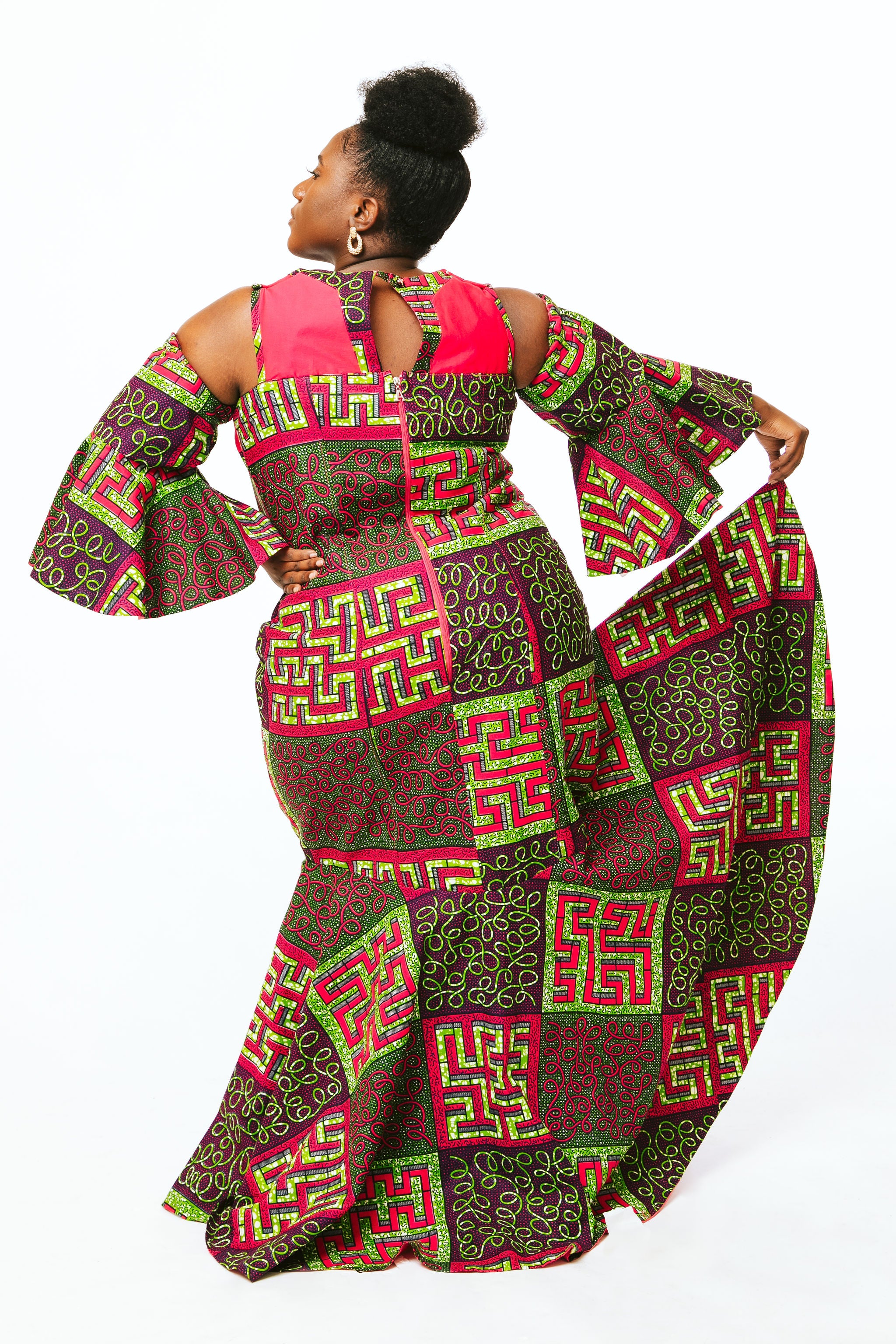Pink & Green Maxidress - Laverne