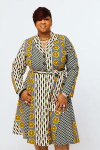 Multicolor Coat Dress - Sharon