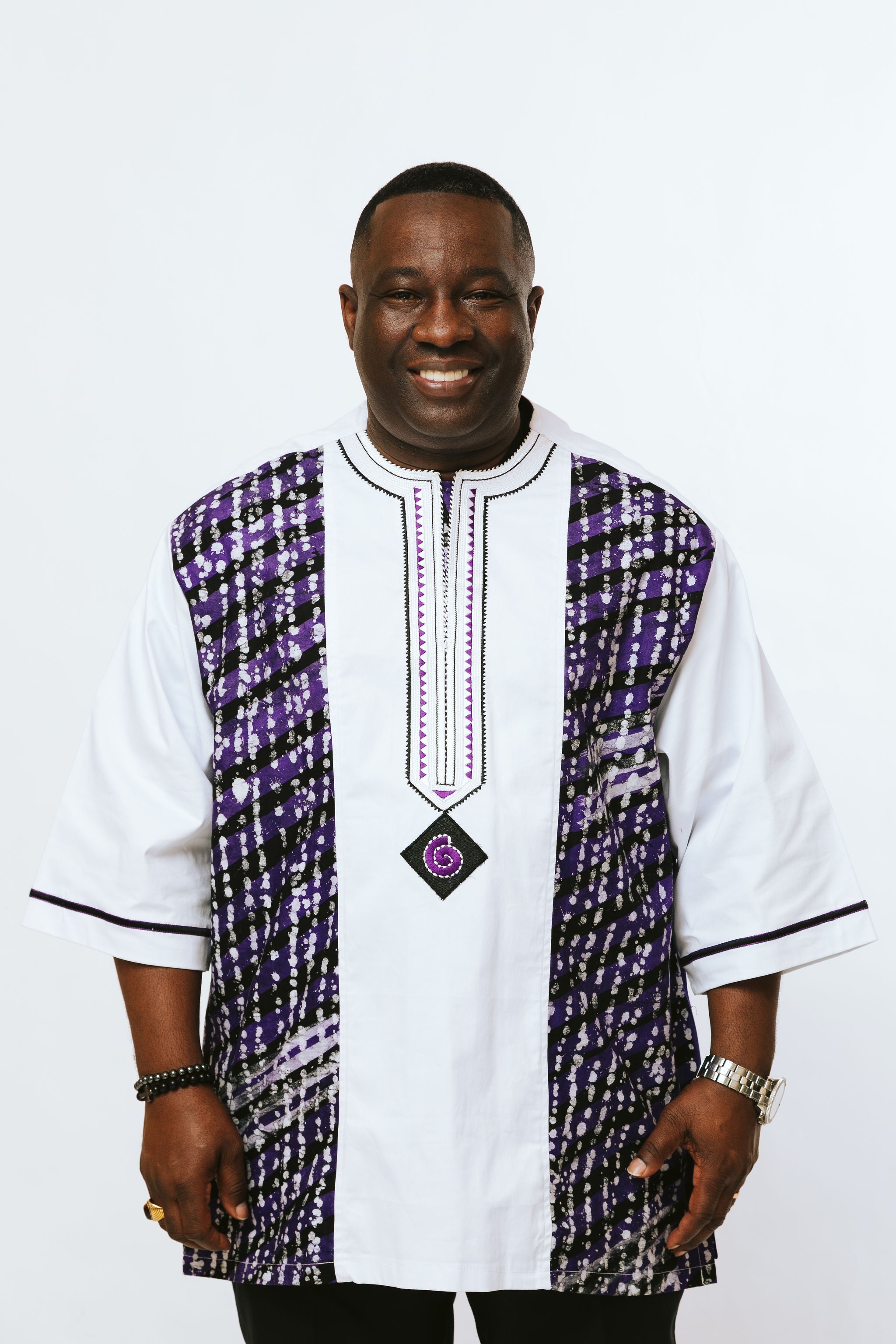 White Brocade Shirt