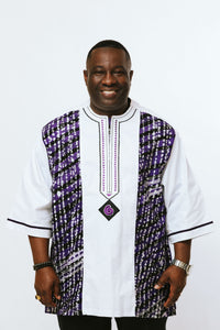 White Brocade Shirt