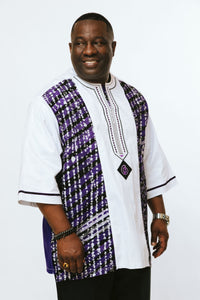 White Brocade Shirt